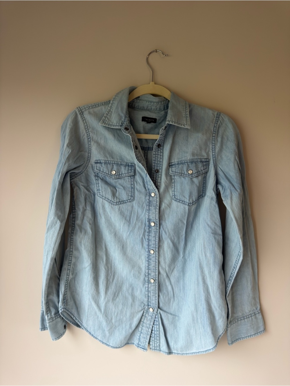 Talbots Light Blue Denim Shirt